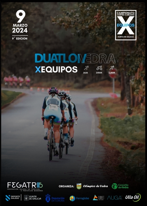 DÚATLON CONCELLO DE VEDRA POR EQUIPOS 9 DE MARZO DE 2024